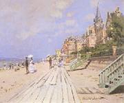 Claude Monet Beach at Trouville Germany oil painting reproduction